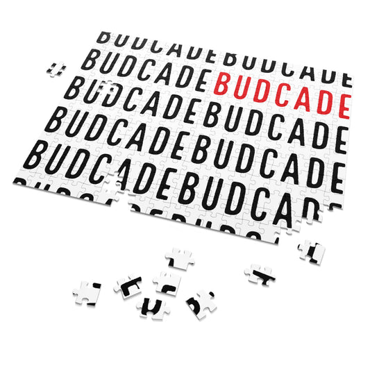 Budcade Pattern Jigsaw Puzzle with Tin