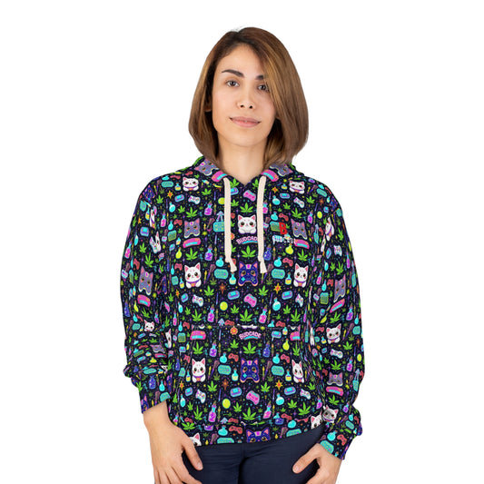 Budcade Cat Space Weed Magic Hoodie 1
