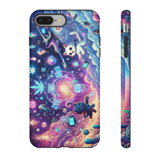 Cat Space Weed Magic Phone Case 2