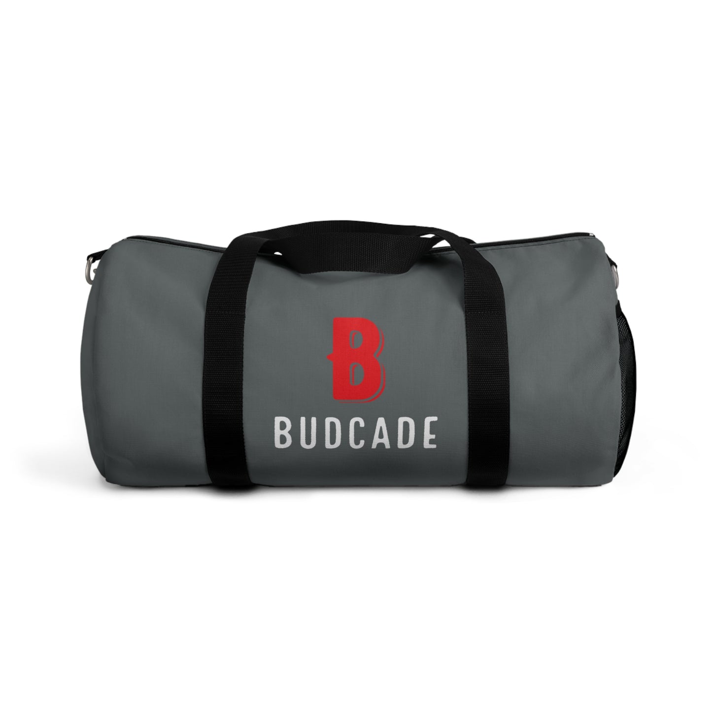 Budcade Official Duffel Bag (Red on Gray)