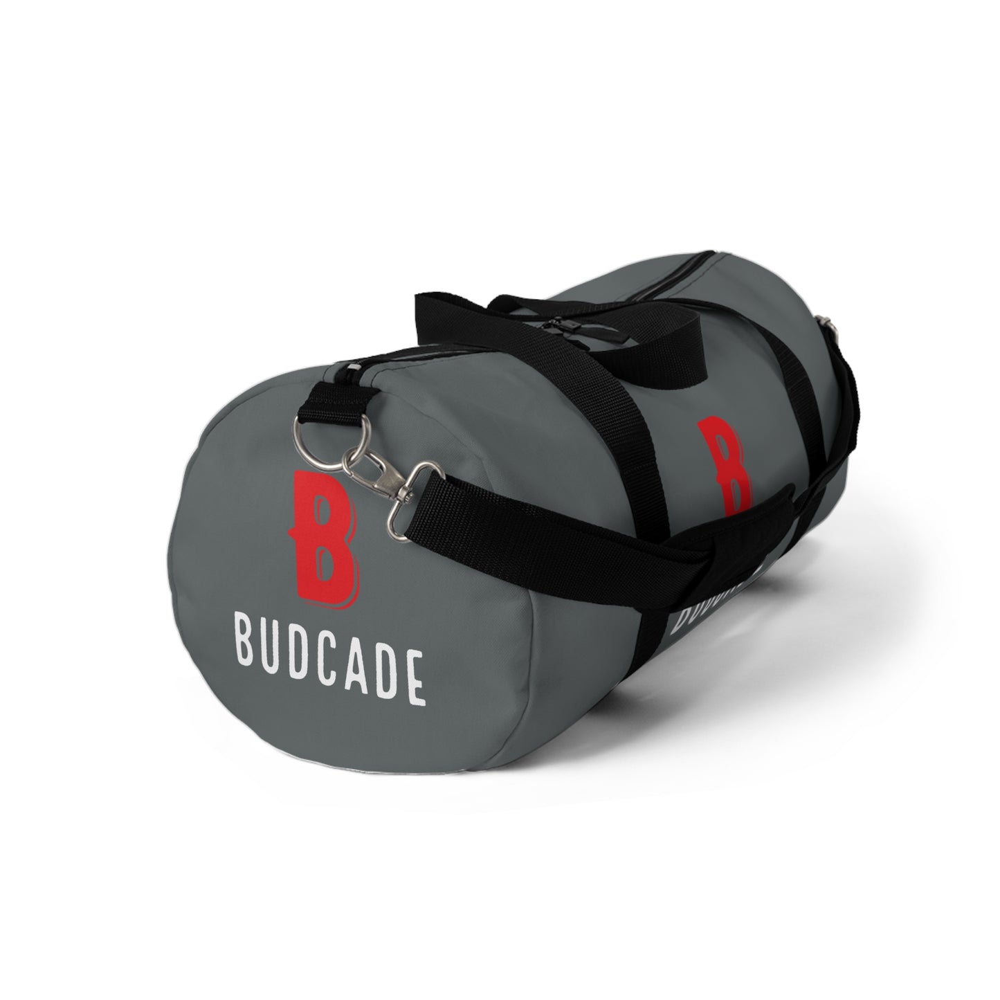 Budcade Official Duffel Bag (Red on Gray)