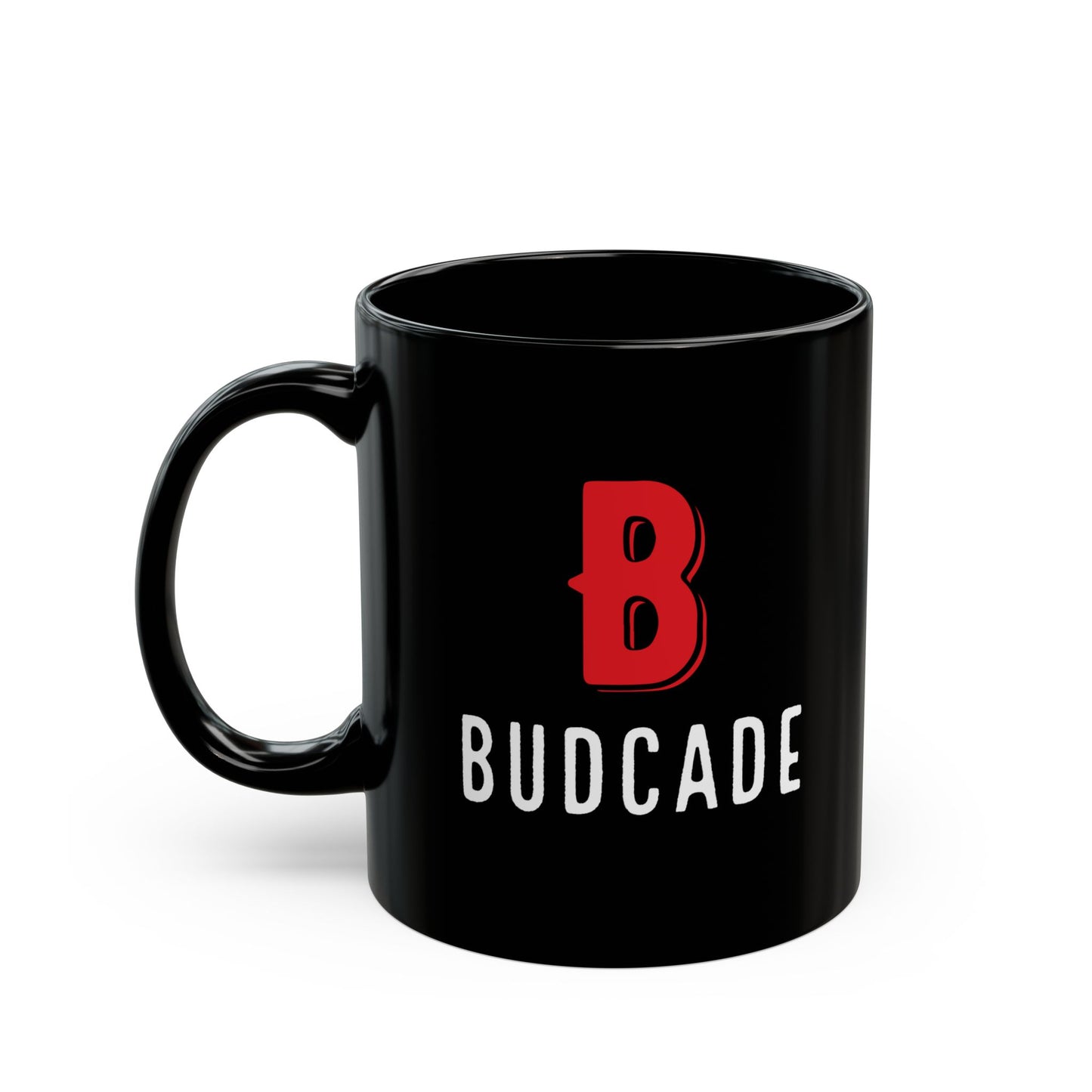 Budcade Official Mug (Red on Black)