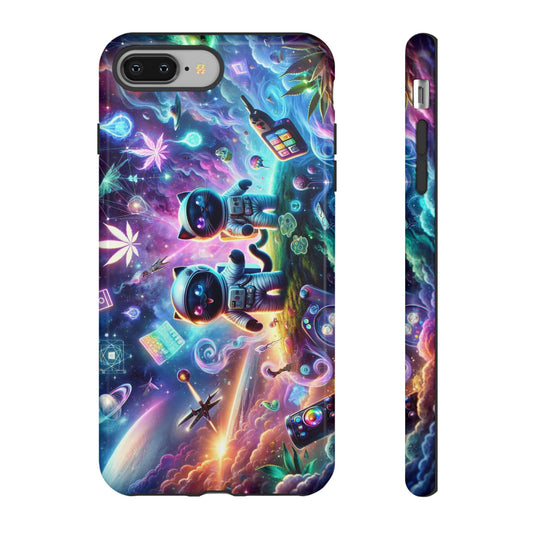Cat Space Weed Magic Phone Case 3