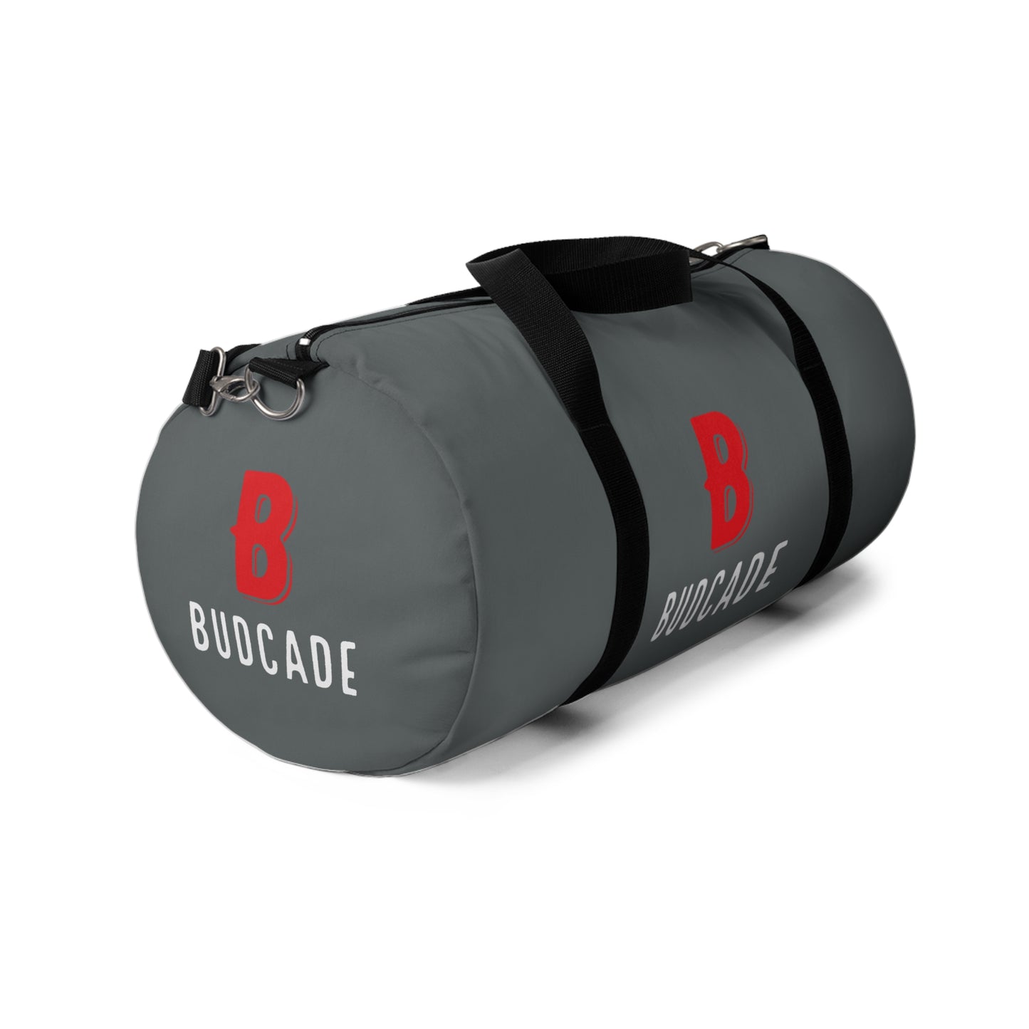 Budcade Official Duffel Bag (Red on Gray)