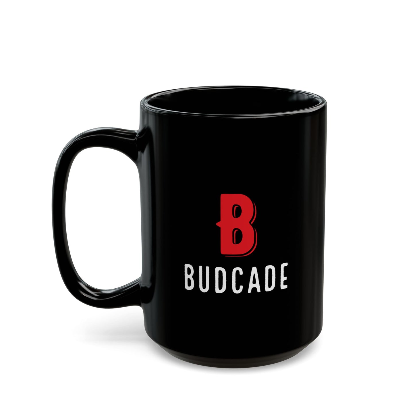 Budcade Official Mug (Red on Black)