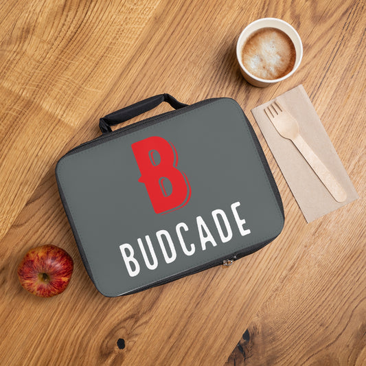 Budcade Official Lunchbox (Red on Gray)
