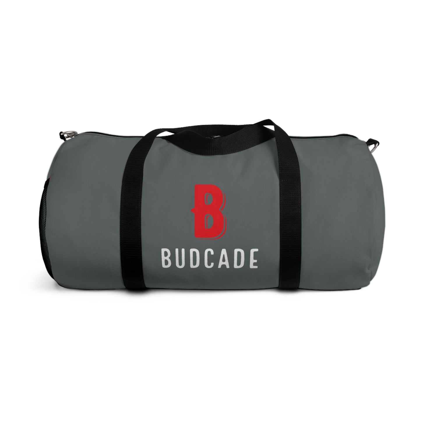 Budcade Official Duffel Bag (Red on Gray)