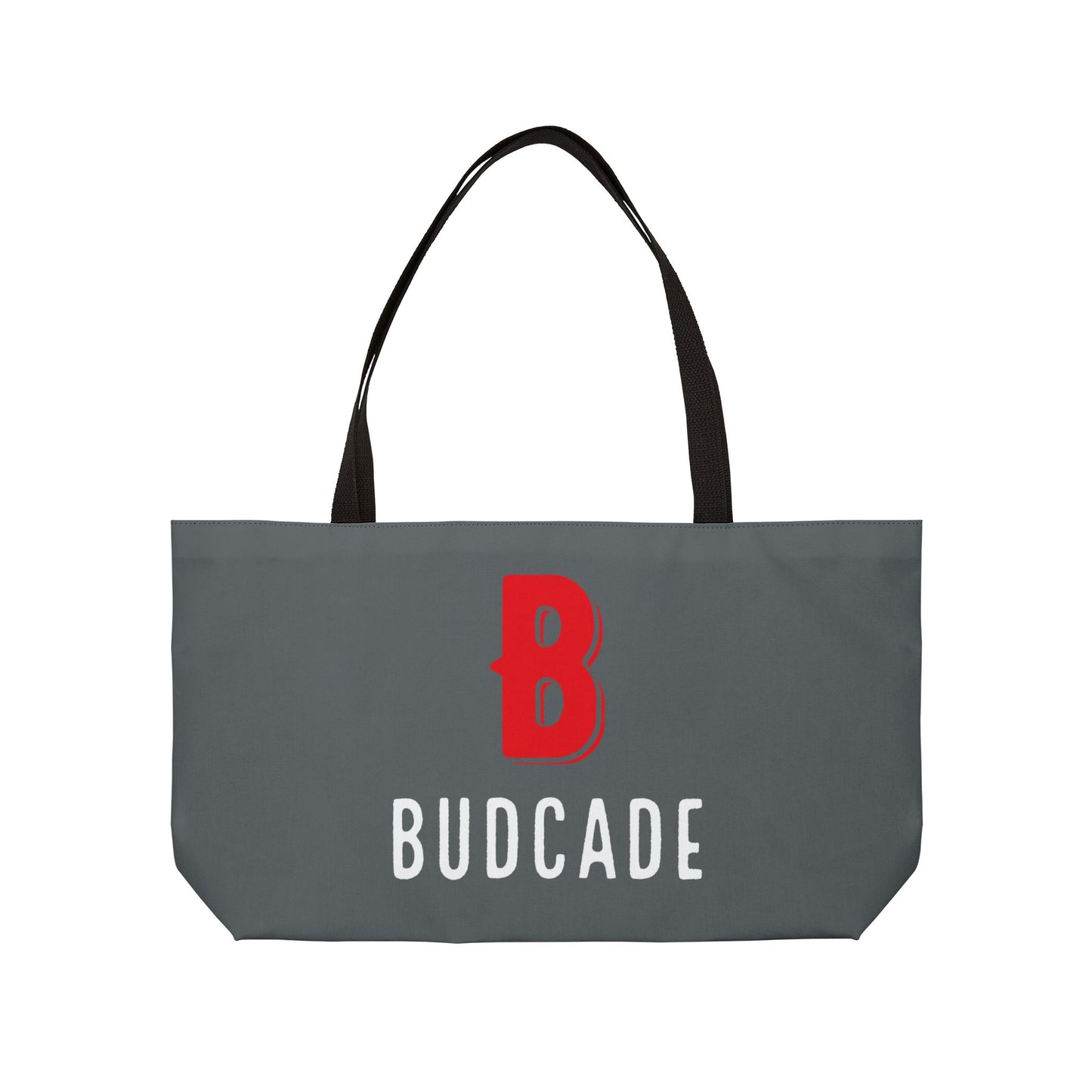 Budcade Official Tote Bag (Red on Gray)