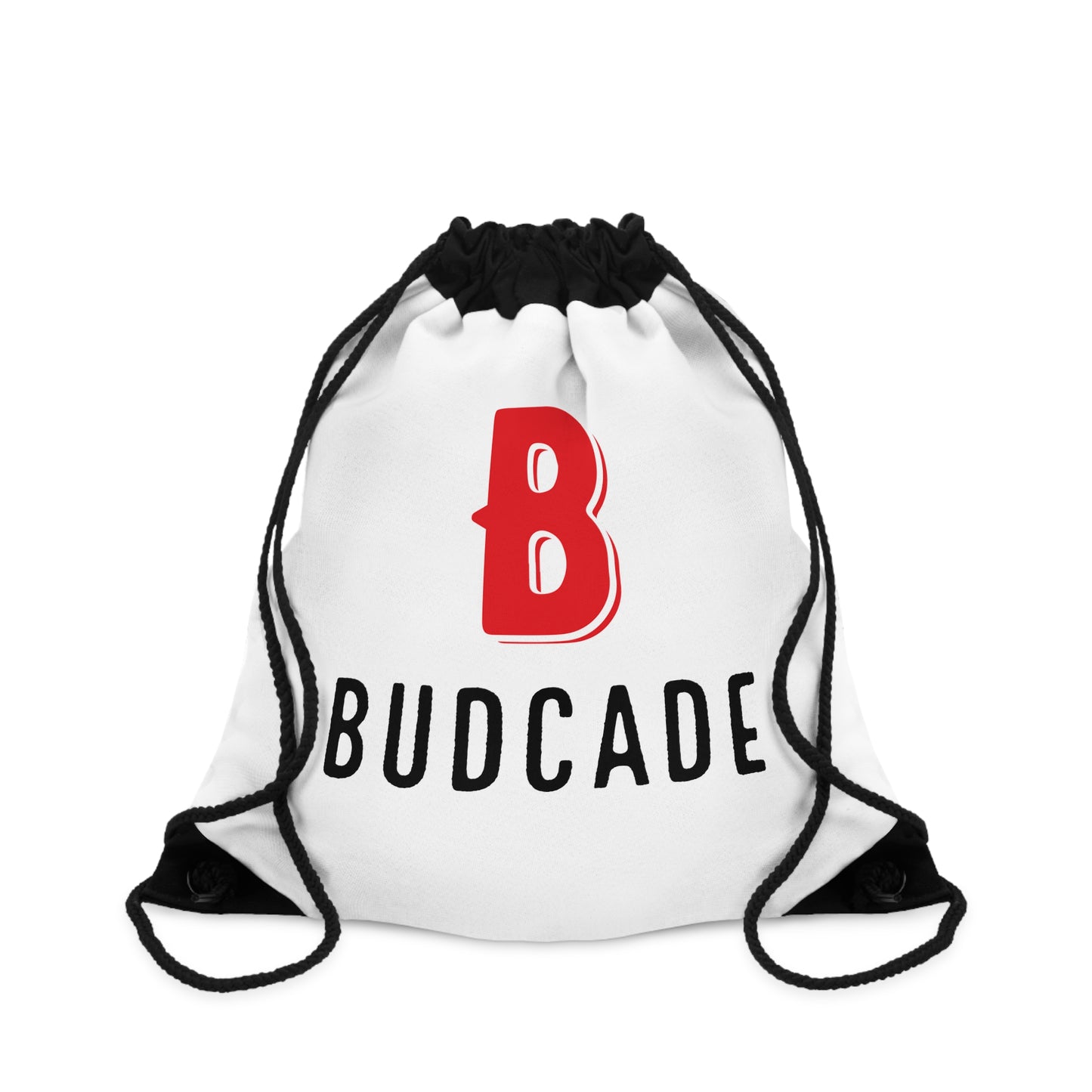 Budcade Official Drawstring Bag (Red on White)