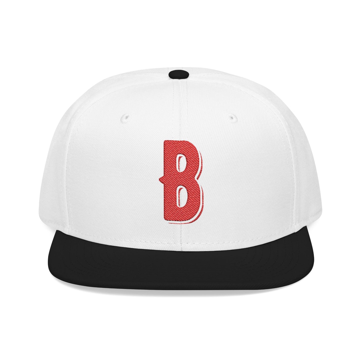 Budcade Official Logo Embroidered Snapback (Red on White)