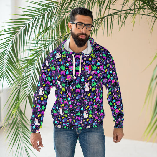 Budcade Cat Space Weed Magic Hoodie 2