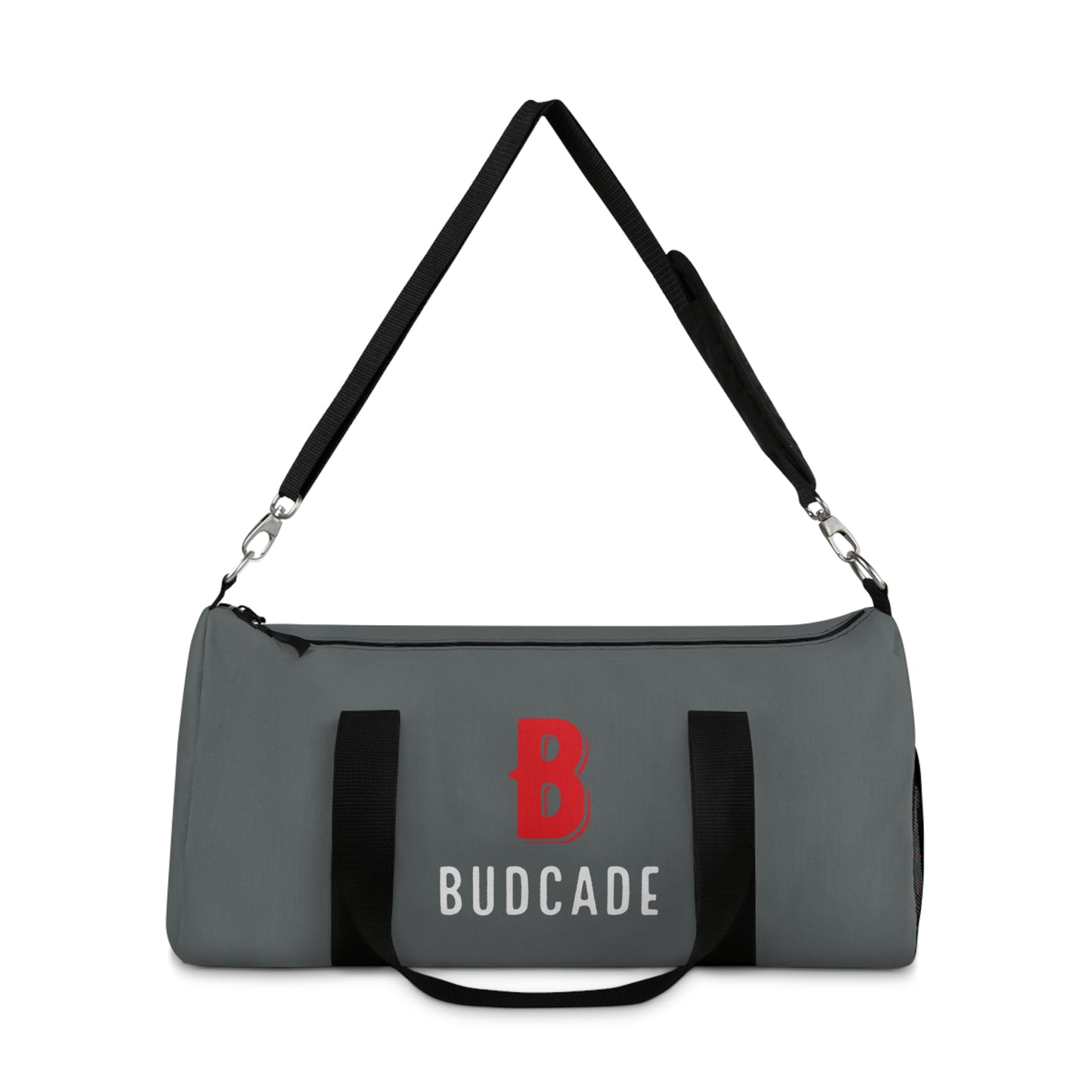 Budcade Official Duffel Bag (Red on Gray)