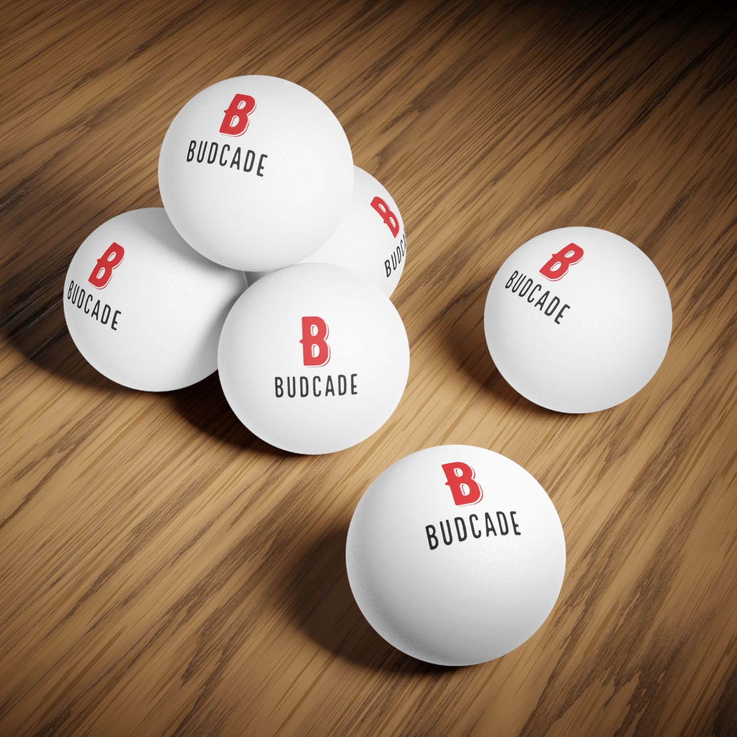 Budcade Official Ping Pong Balls (Set of 6)
