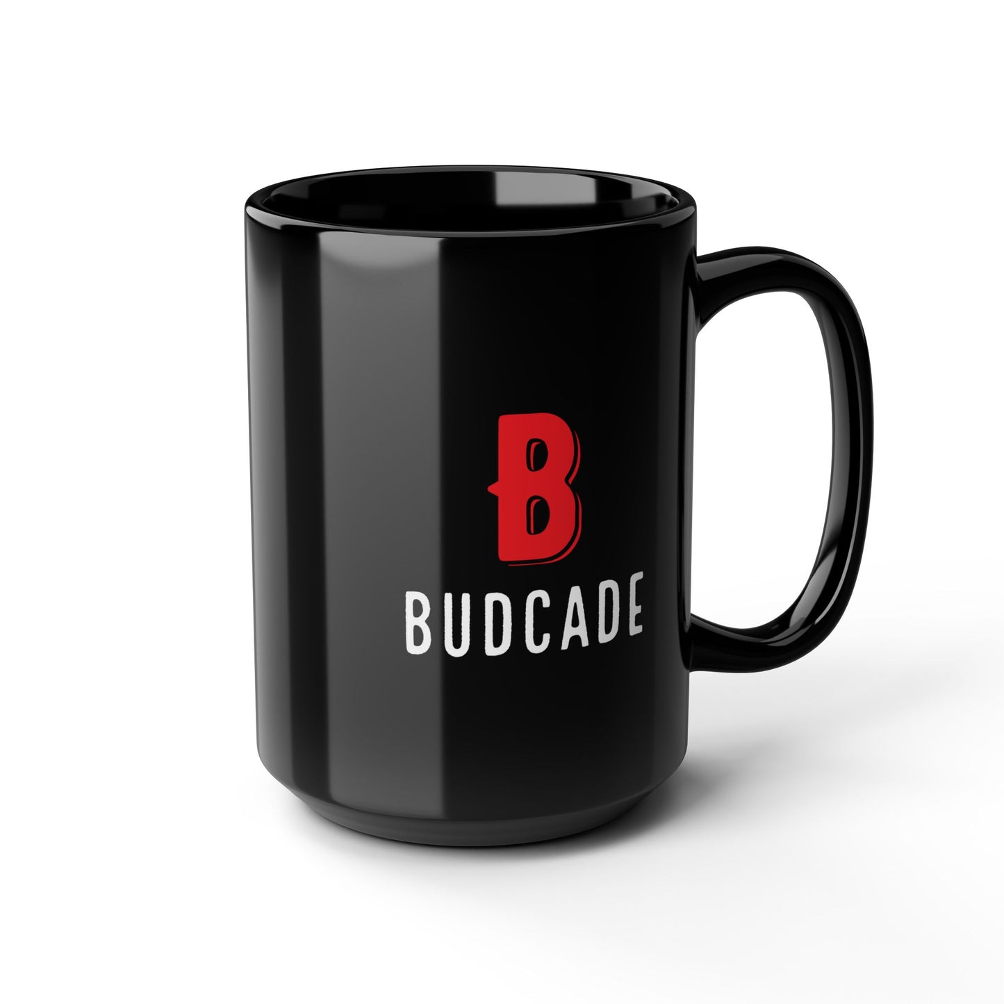 Budcade Official Mug (Red on Black)