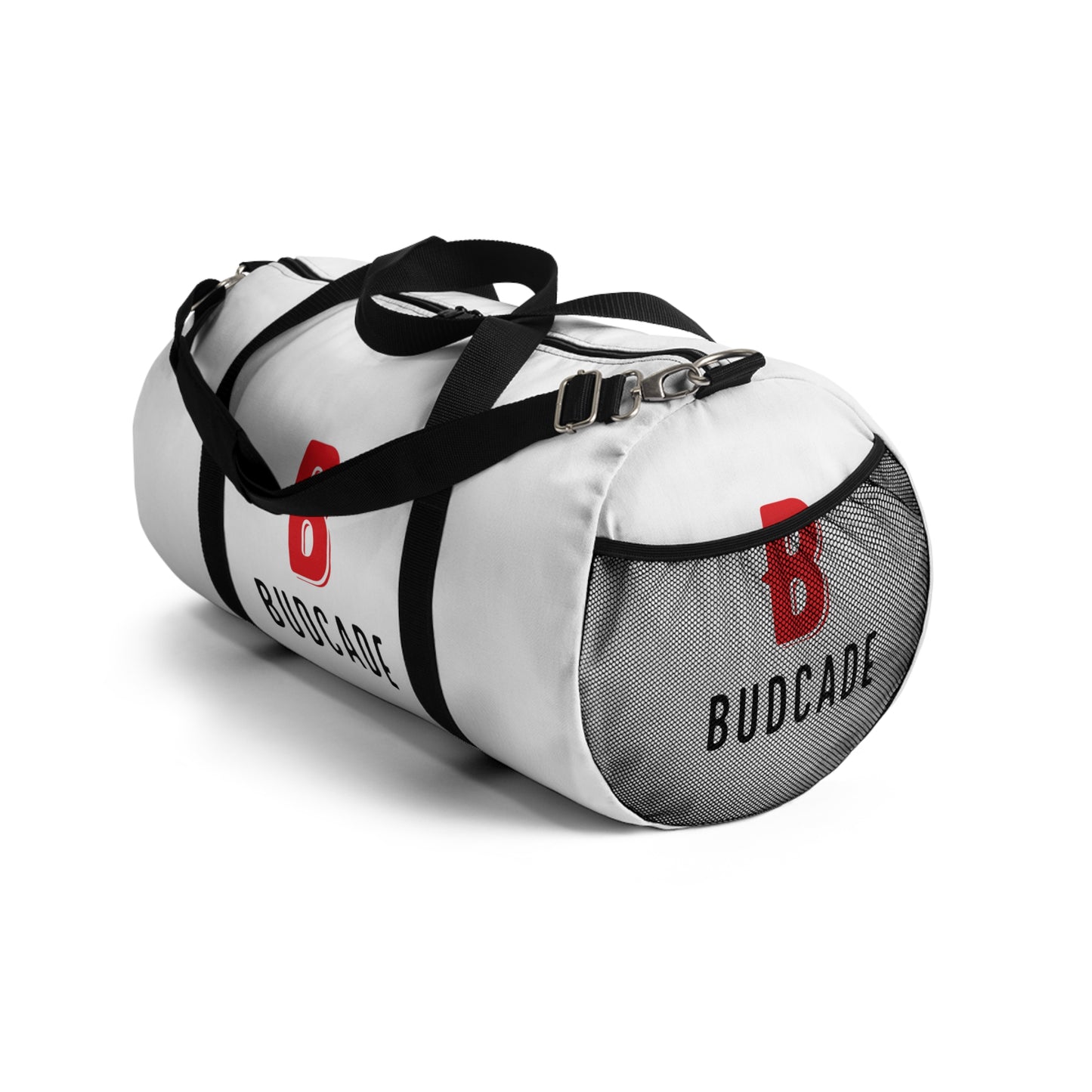 Budcade Official Duffel Bag (Red on White)