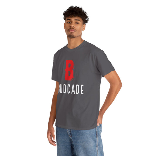 Budcade Official (Red on Gray) - Unisex T-Shirt