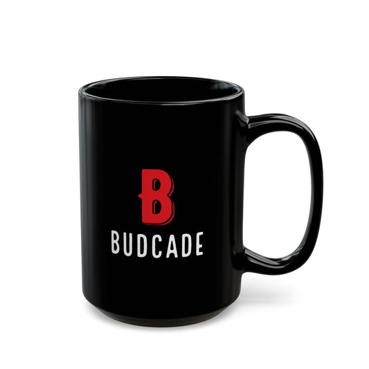 Budcade Official Mug (Red on Black)