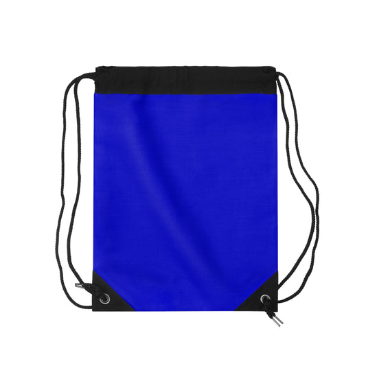 Budcade Black & Blued Drawstring Bag (Red on Blue)