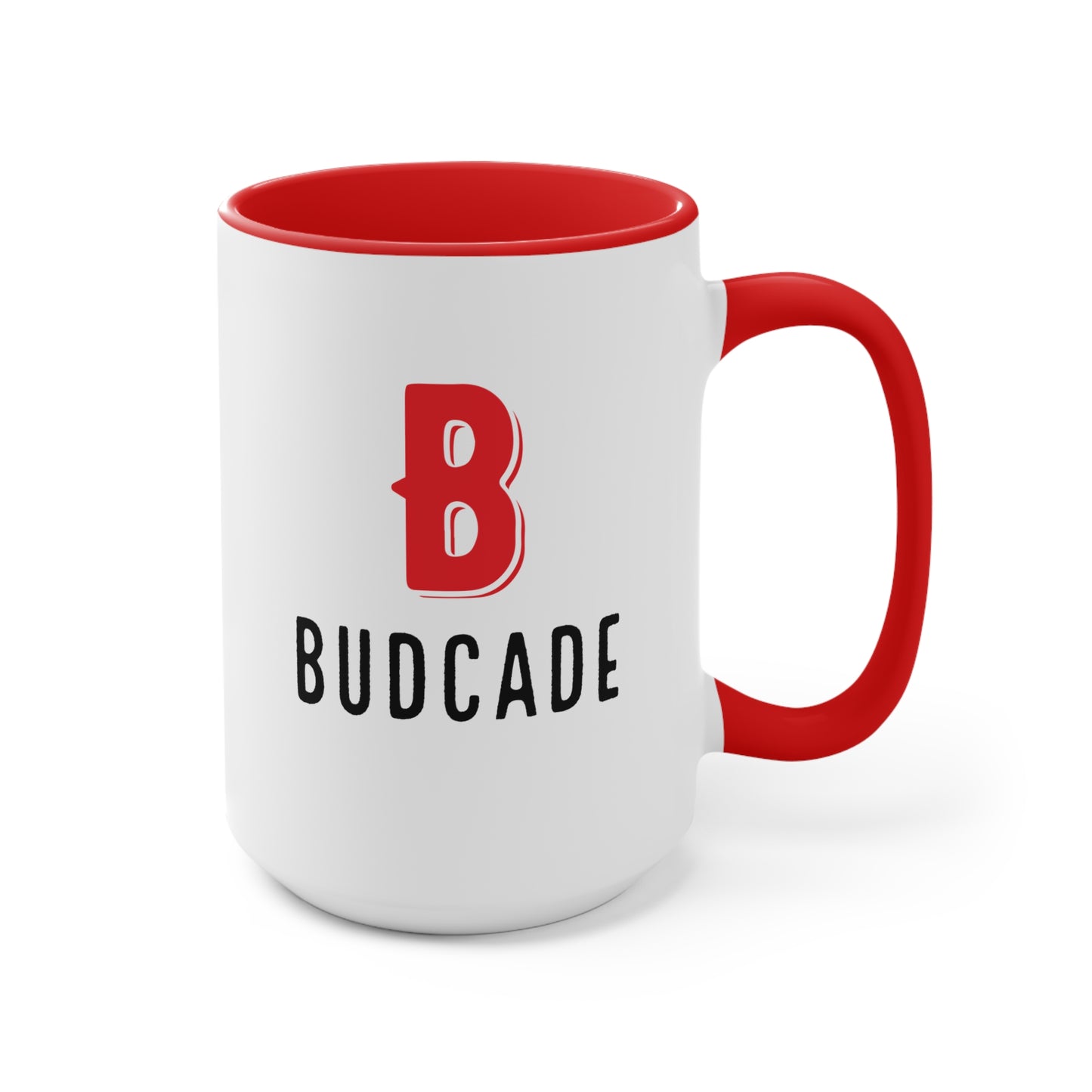 Budcade Official Accent Mug (Red on White)