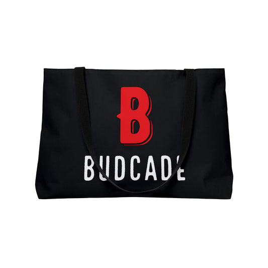 Budcade Official Tote Bag (Red on Black)