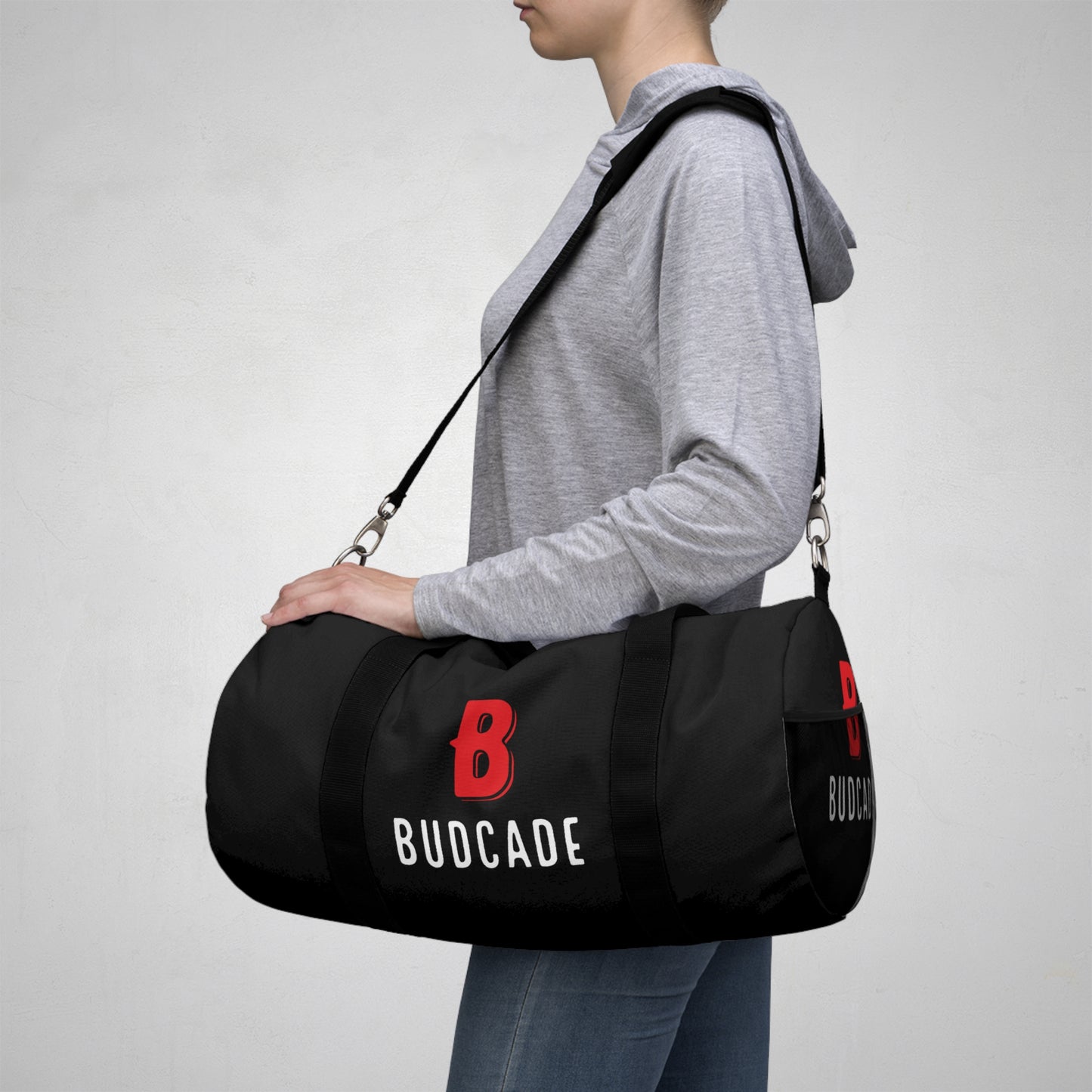 Budcade Official Duffel Bag (Red on Black)