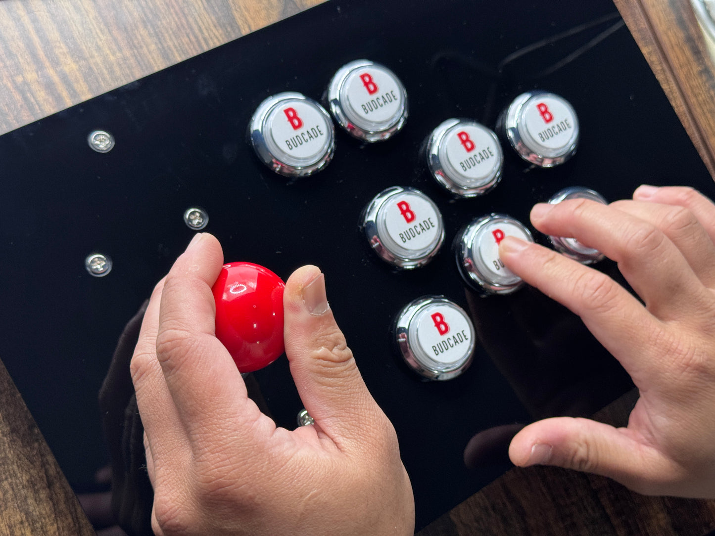 Budcade Official Arcade Push Buttons (24mm, Pack of 5)