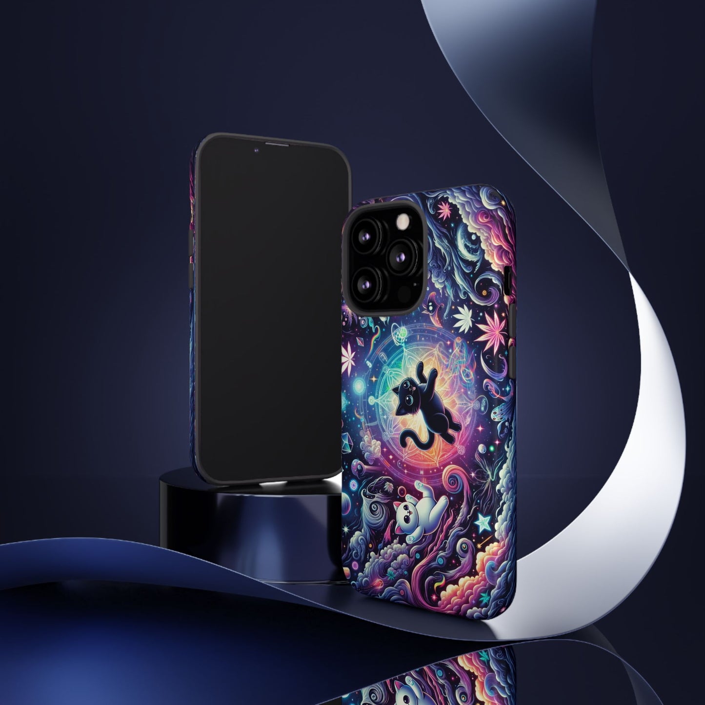 Cat Space Weed Magic Phone Case