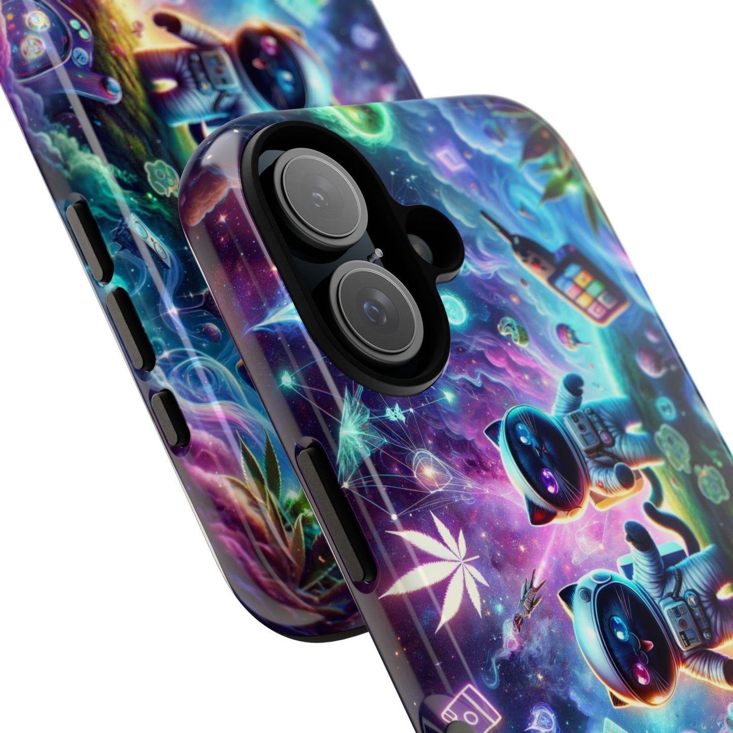 Cat Space Weed Magic Phone Case 3