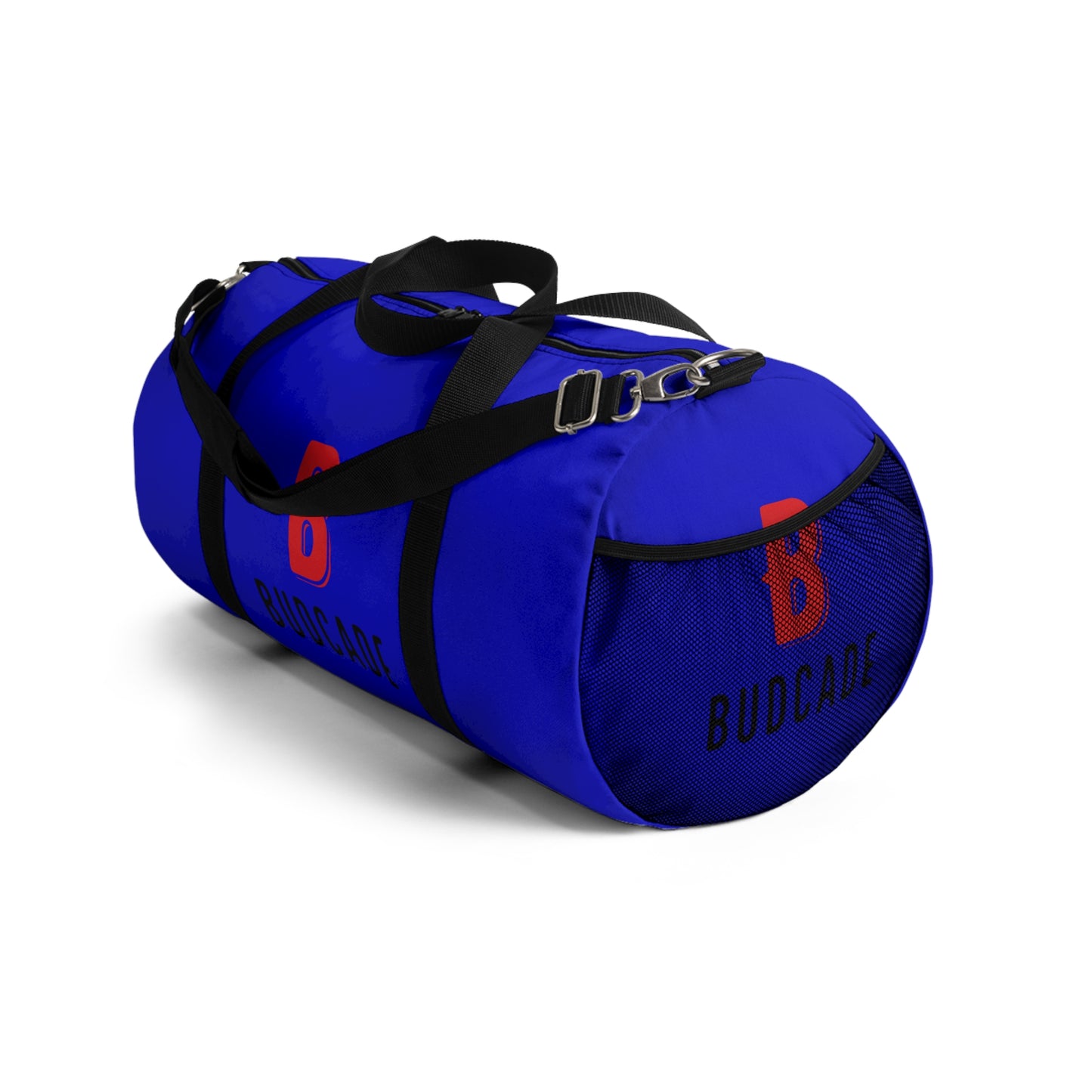 Budcade Black & Blued Duffel Bag (Red on Blue)