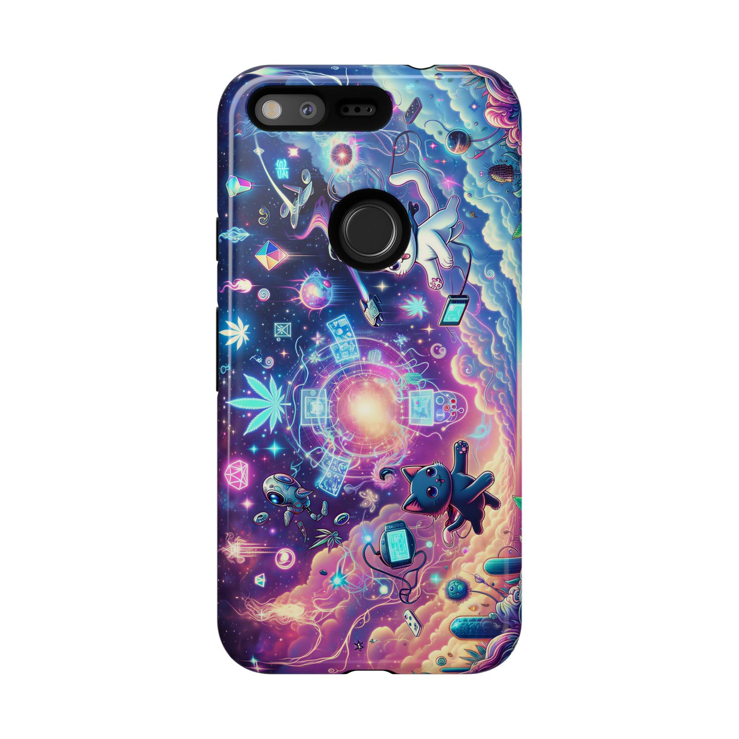 Cat Space Weed Magic Phone Case 2
