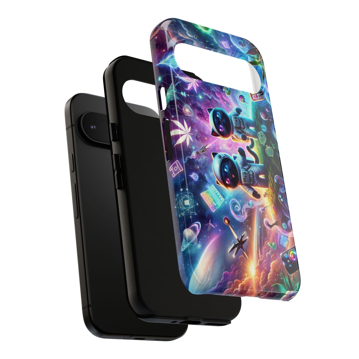 Cat Space Weed Magic Phone Case 3