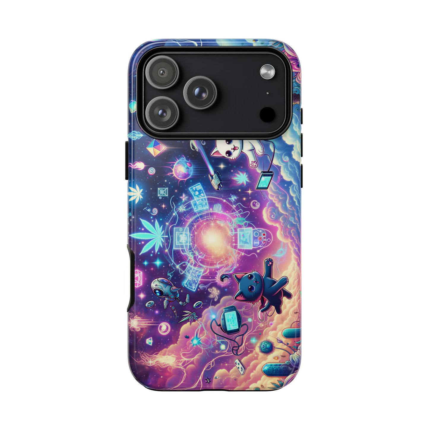 Cat Space Weed Magic Phone Case 2