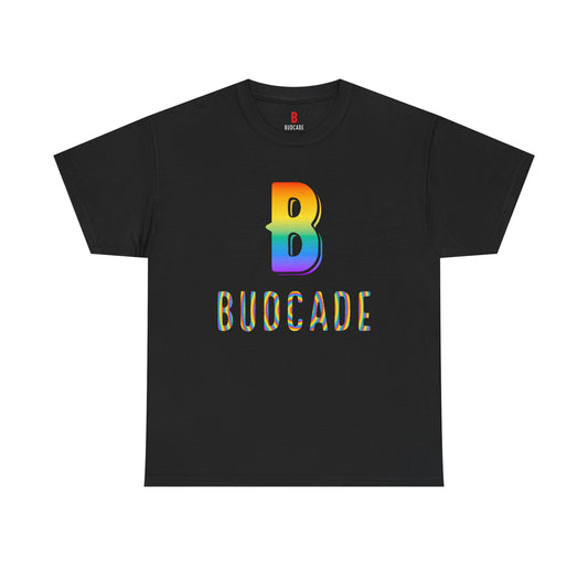 Budcade Pride (Rainbow on Black) - Unisex T-Shirt