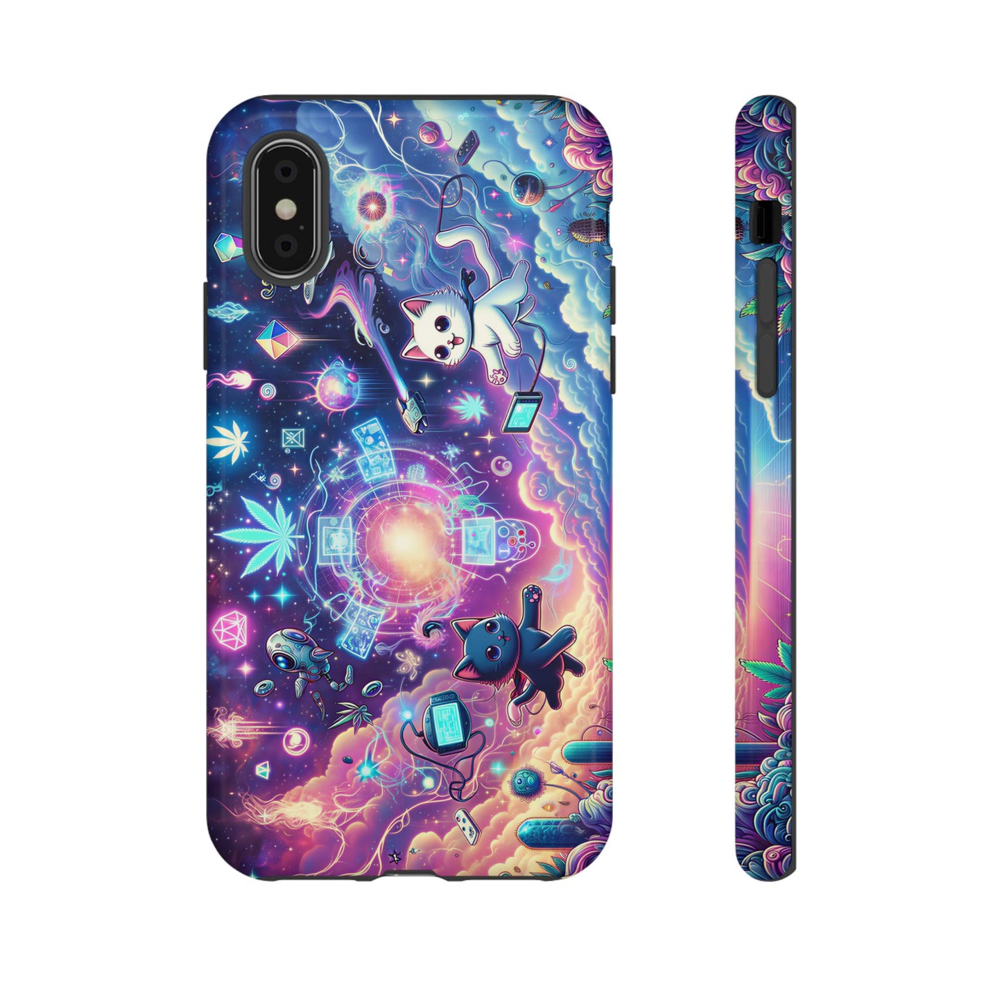 Cat Space Weed Magic Phone Case 2