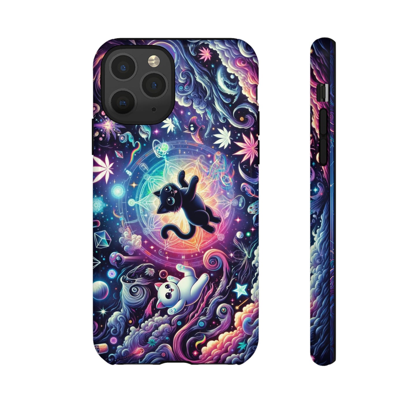 Cat Space Weed Magic Phone Case