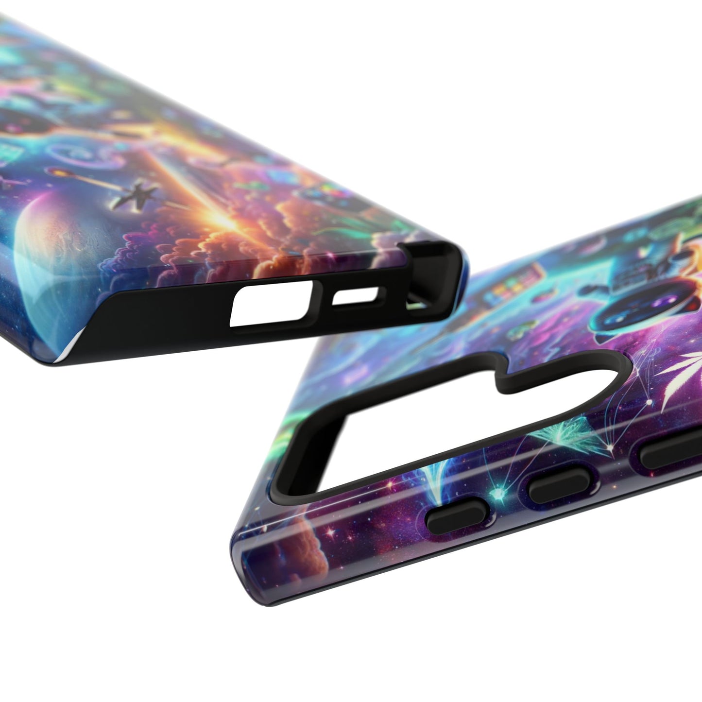 Cat Space Weed Magic Phone Case 3
