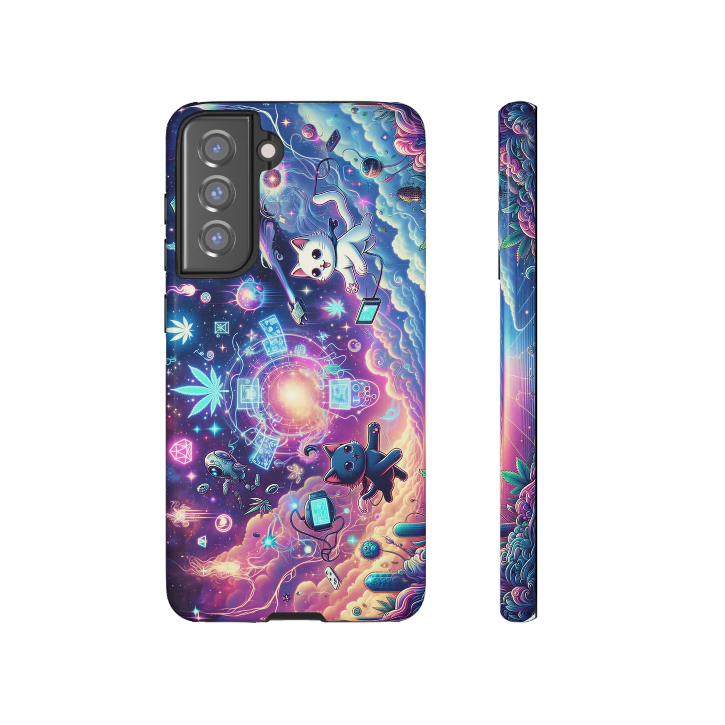 Cat Space Weed Magic Phone Case 2