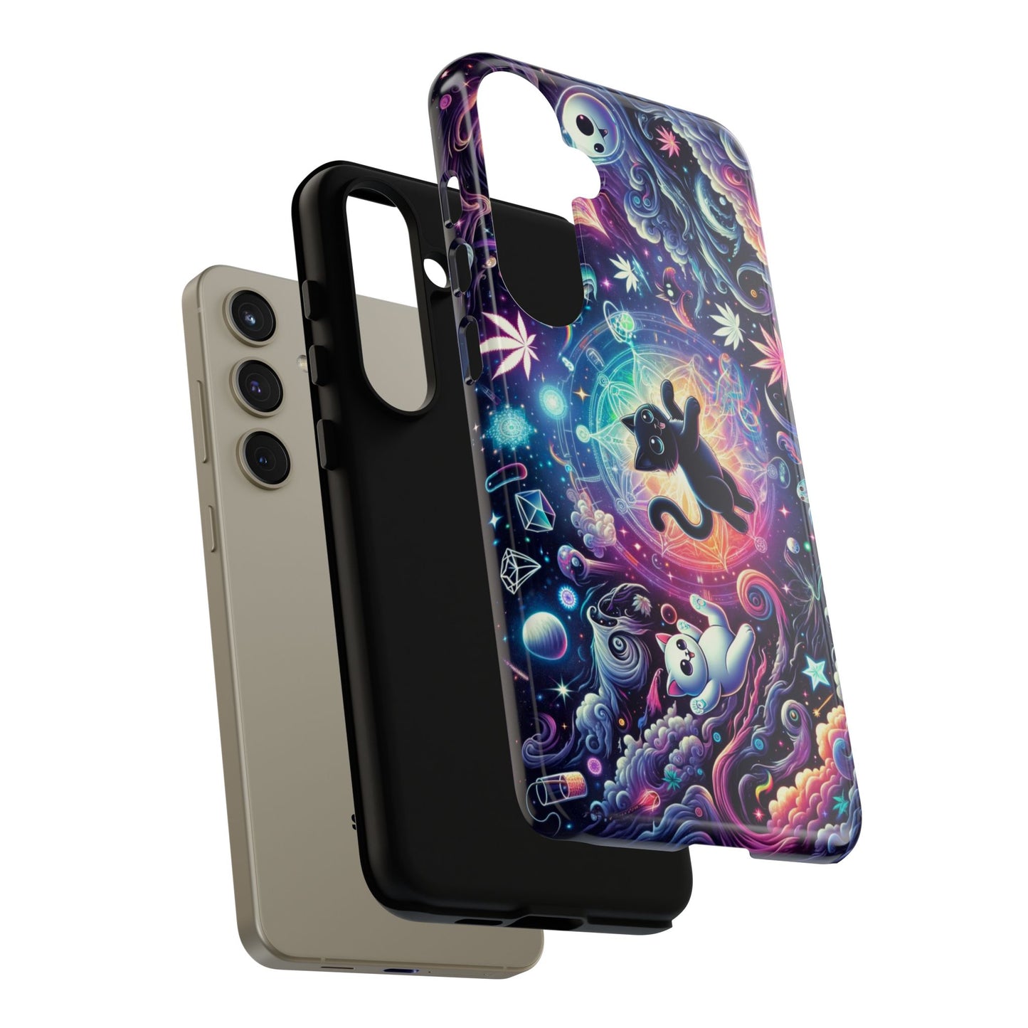Cat Space Weed Magic Phone Case