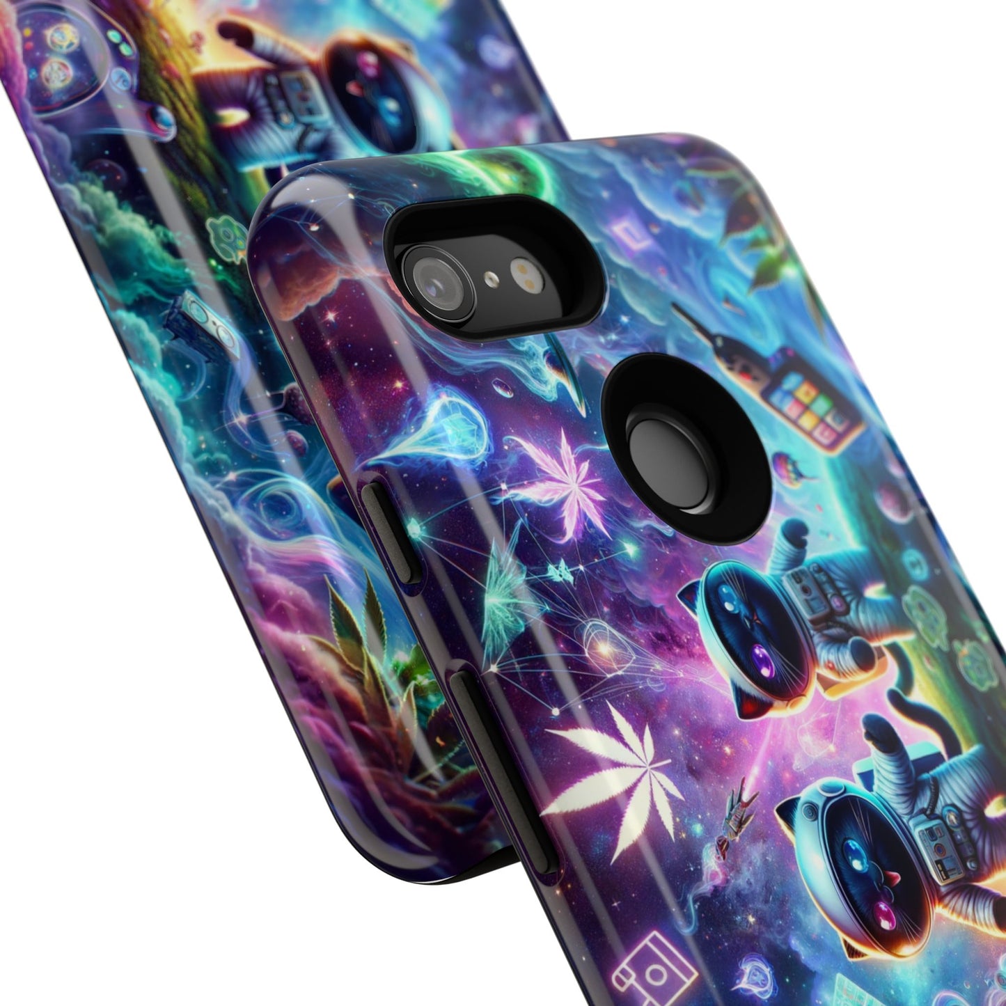 Cat Space Weed Magic Phone Case 3
