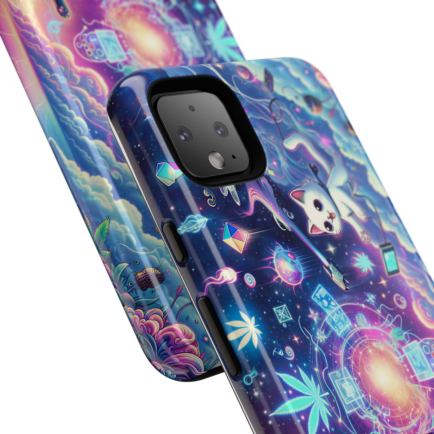 Cat Space Weed Magic Phone Case 2