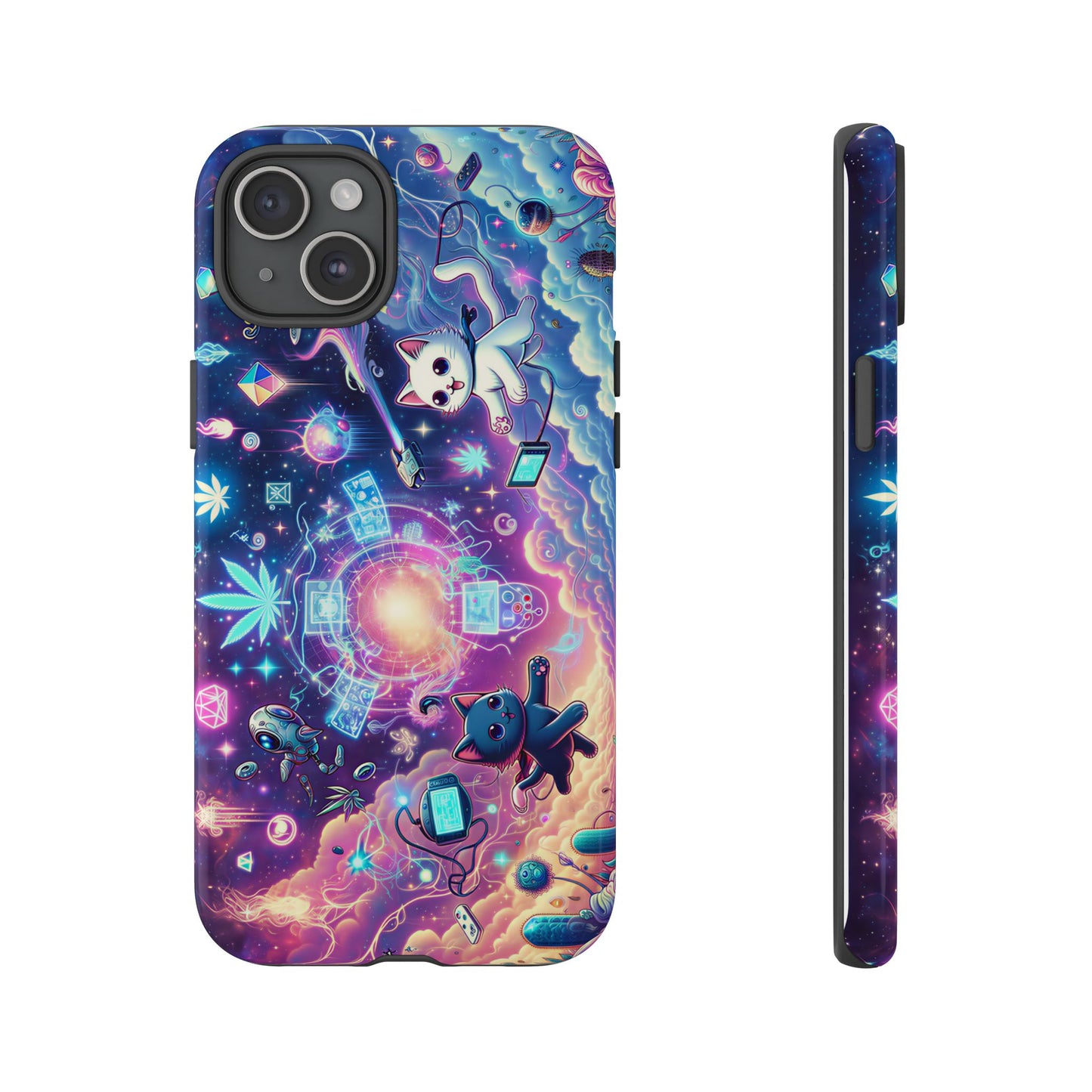 Cat Space Weed Magic Phone Case 2