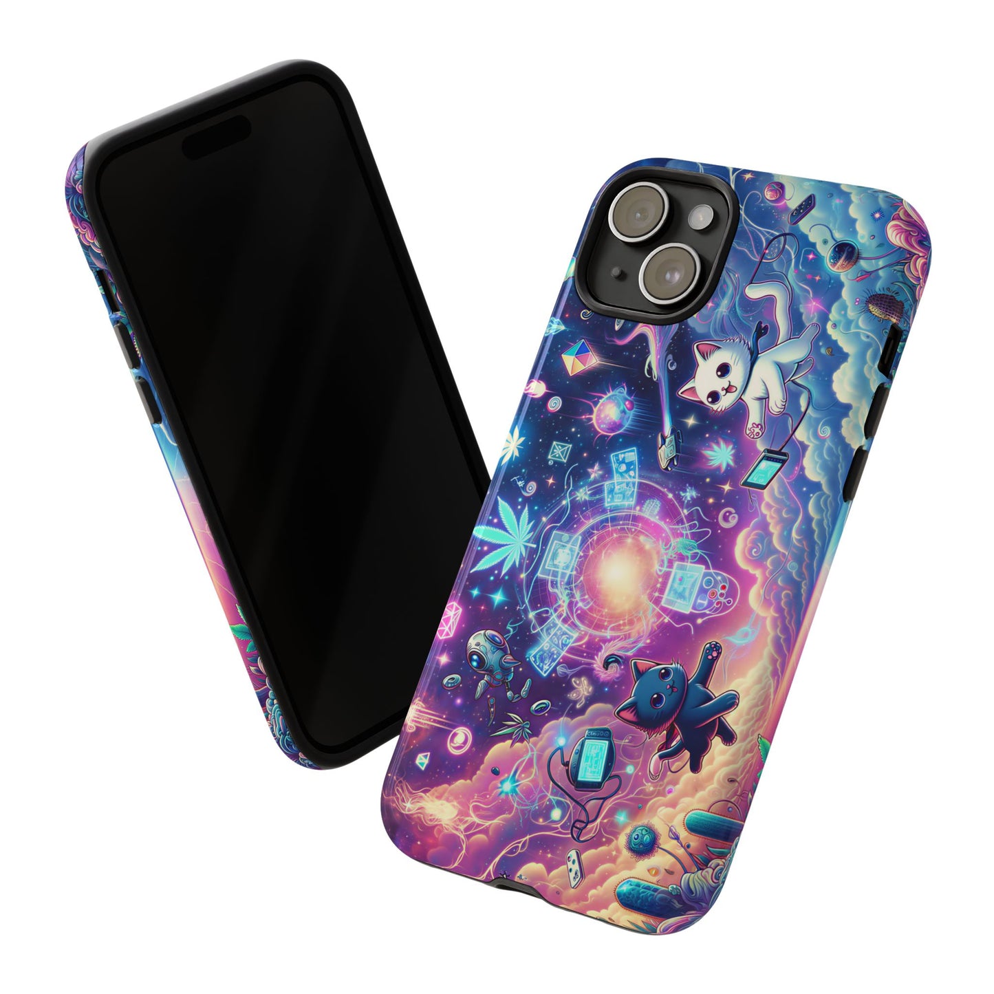 Cat Space Weed Magic Phone Case 2