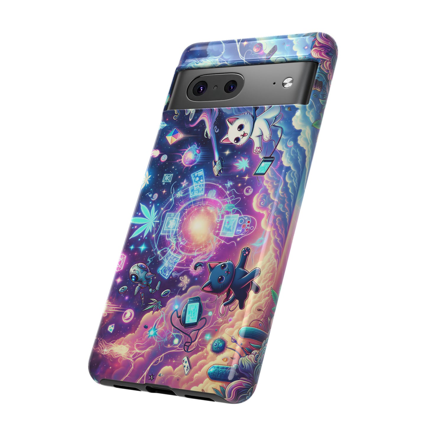 Cat Space Weed Magic Phone Case 2