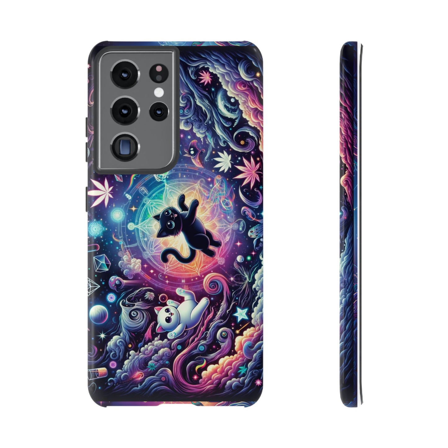 Cat Space Weed Magic Phone Case