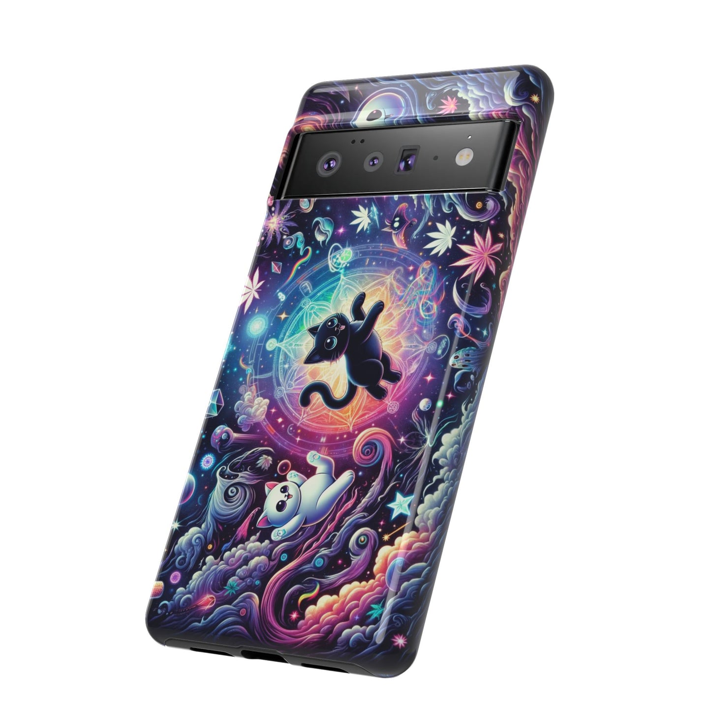 Cat Space Weed Magic Phone Case