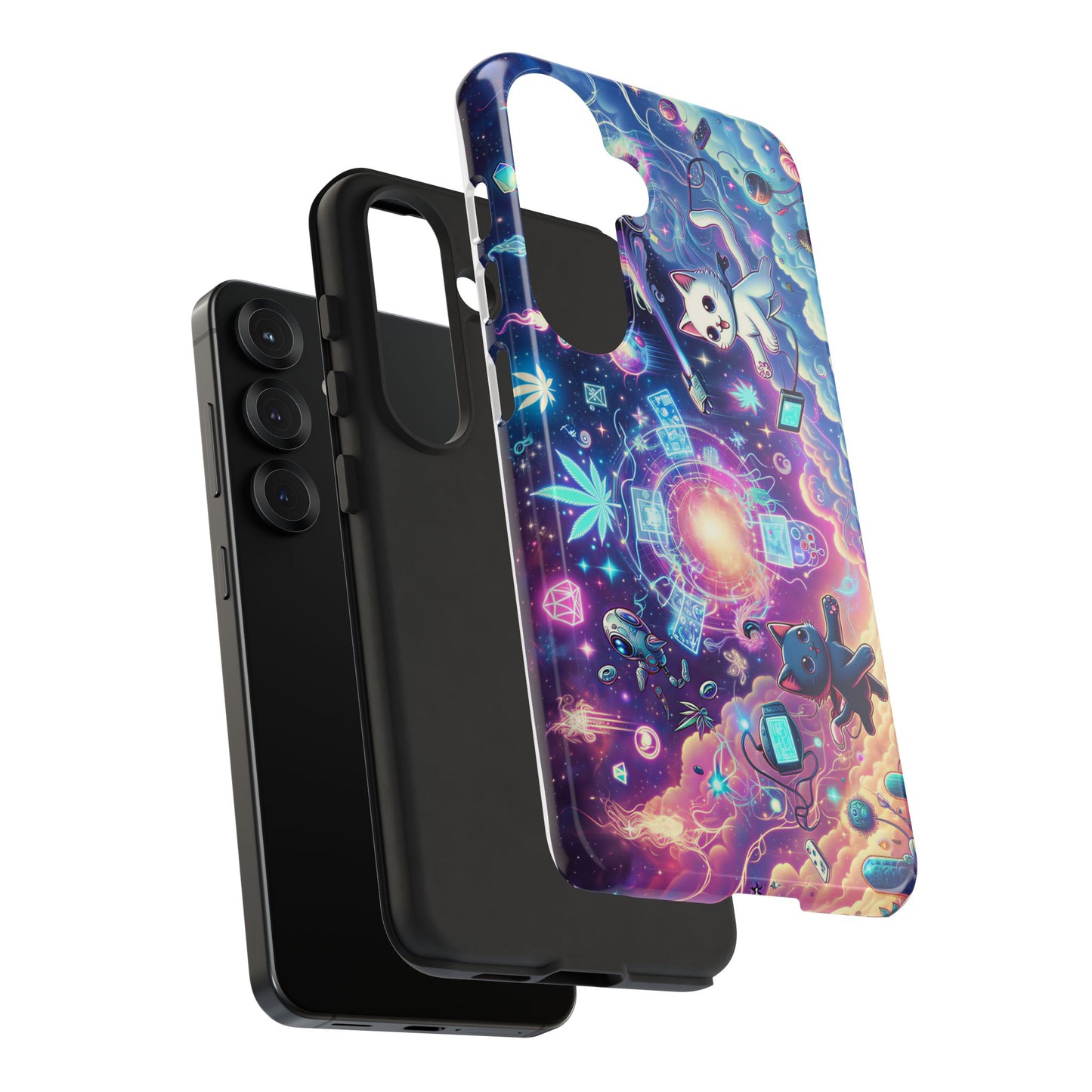 Cat Space Weed Magic Phone Case 2