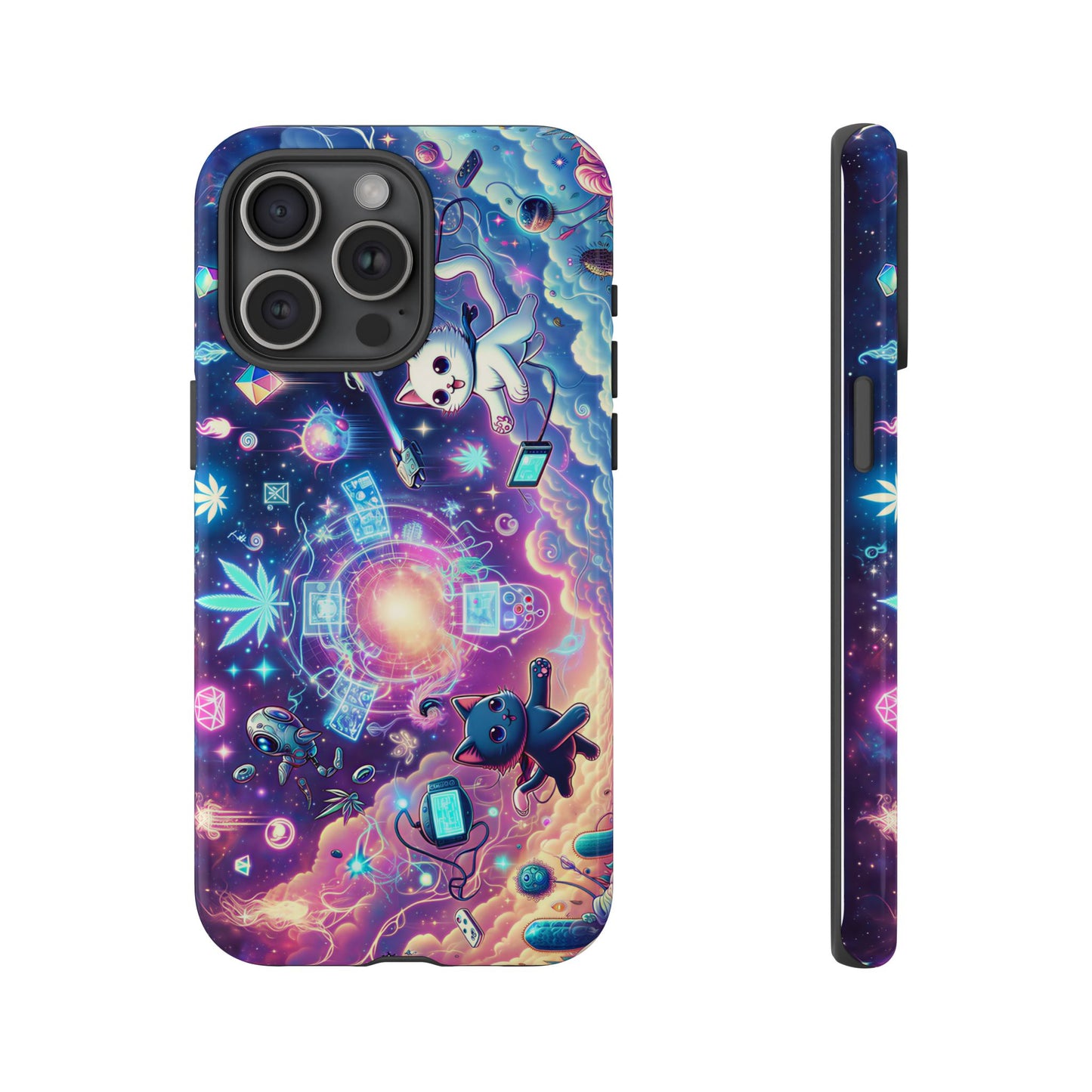 Cat Space Weed Magic Phone Case 2