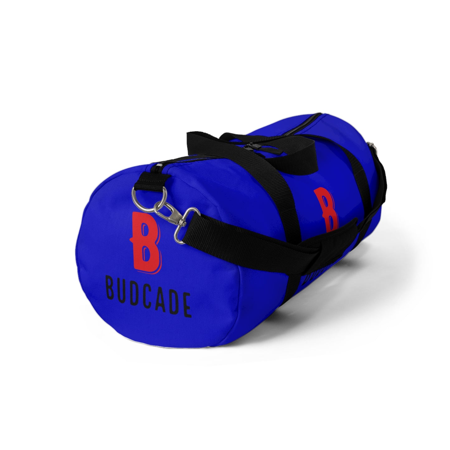 Budcade Black & Blued Duffel Bag (Red on Blue)