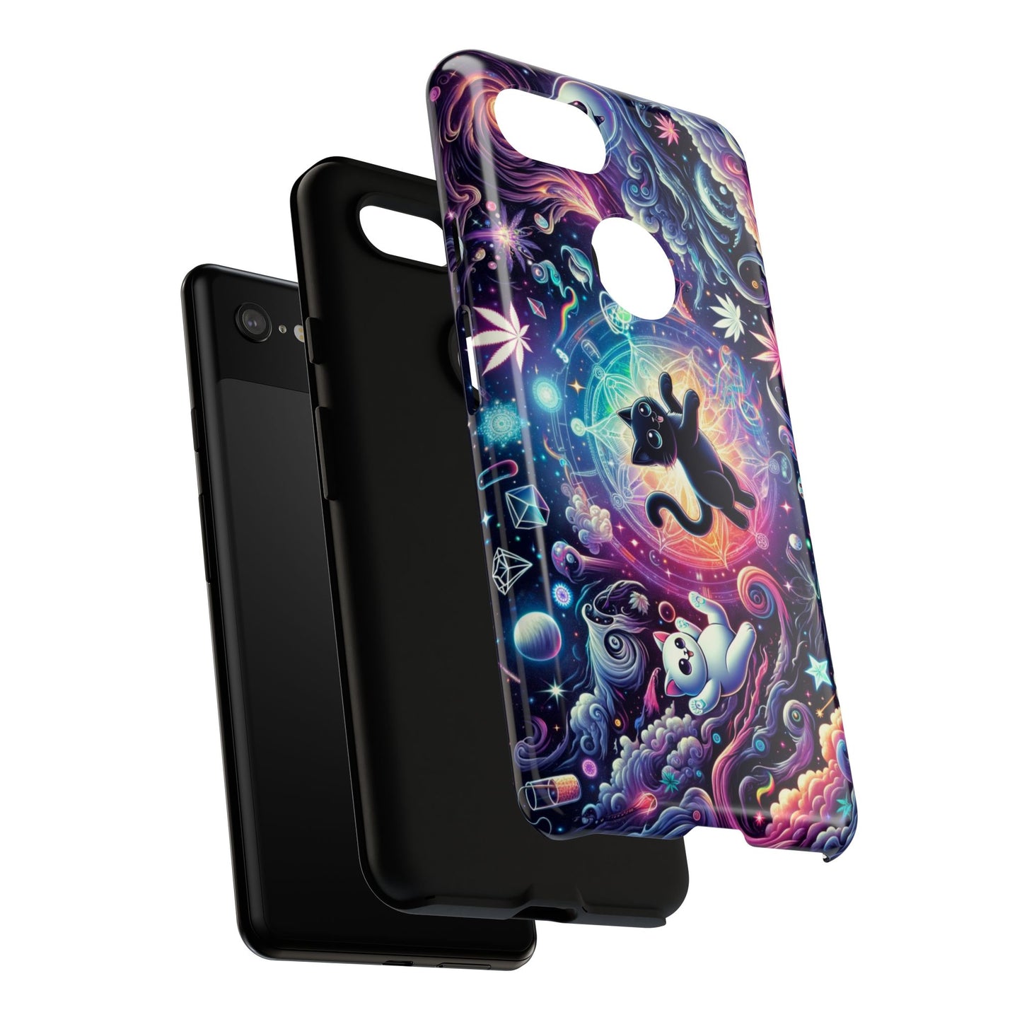 Cat Space Weed Magic Phone Case
