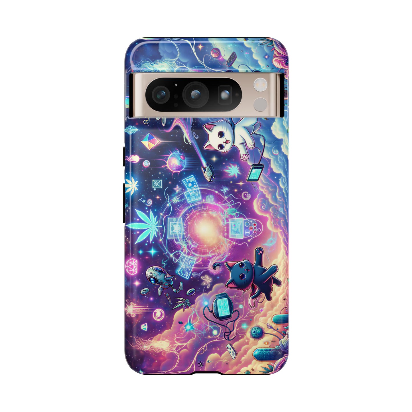Cat Space Weed Magic Phone Case 2